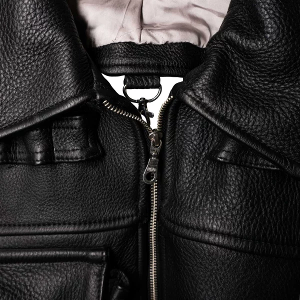 Spit-Produktbilder_Leatherjacket_Detail-1. OPEN BACK CARGO LEATHER JACKET